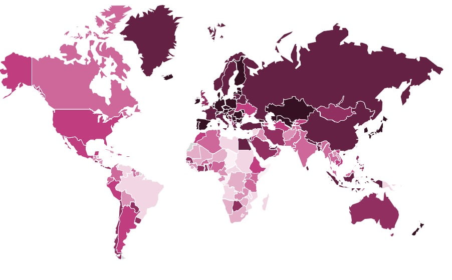Governance Performance Index World Map