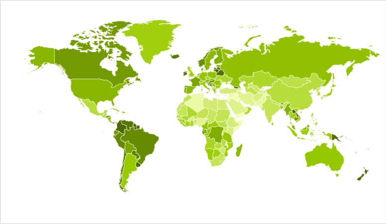 Biodiversity Cluster World Map