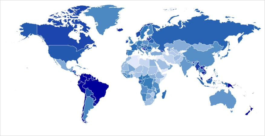 Water Availability World Map