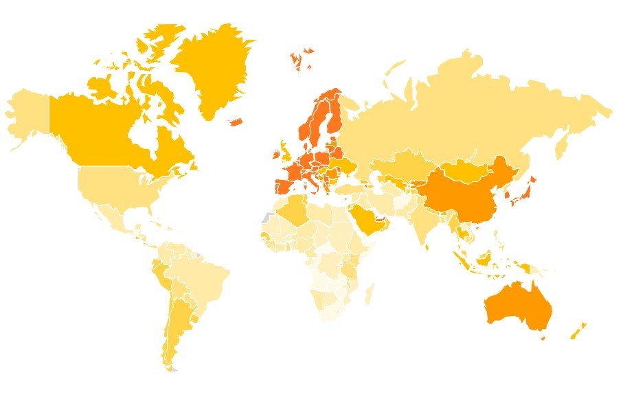 Social Capital Index World Map 2022