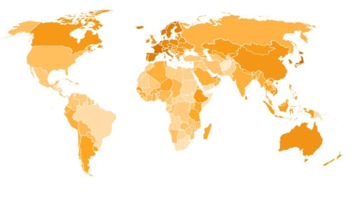 Social Capital Index Global Map 2024 Social Capital Index Global Map 2024